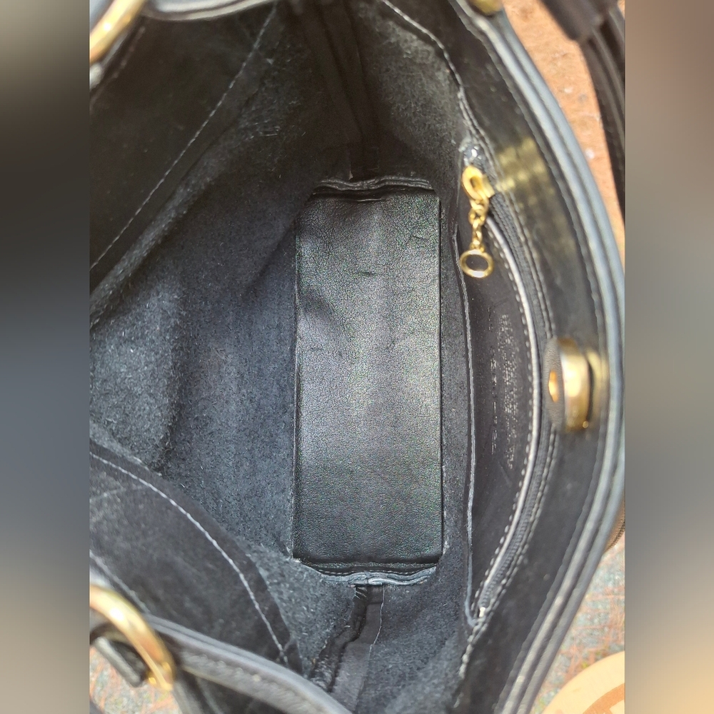 Rare Vintage Coach Black Glove Tanned Leather Dixion Mini Crossbody Bag #4124 - Picture 10 of 13